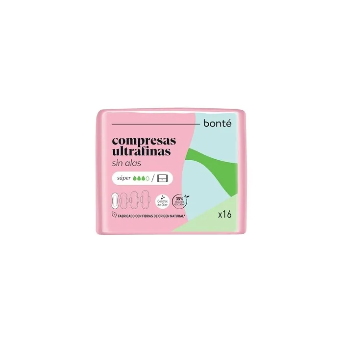 Bonte Ultra Thin Normal Pads Without Wings 16 Units