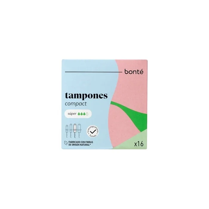 Bonté Super Tampons with Compact Applicator 16 Count