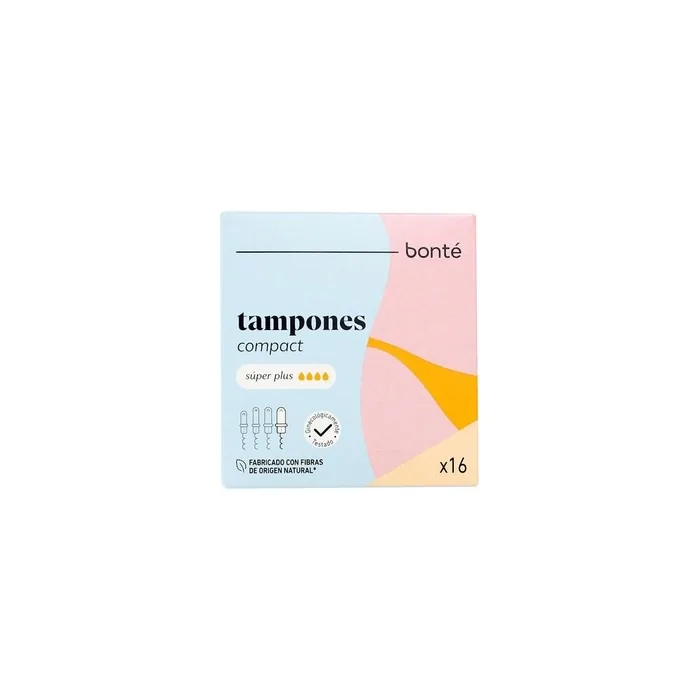 Bonté Super Plus Compact Applicator Tampons 16 Count