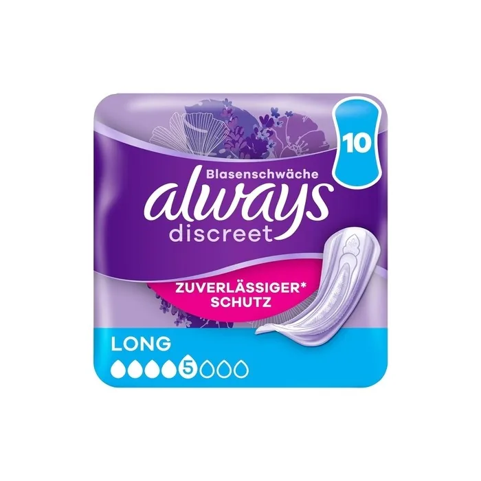 Always Discreet Incontinence Pads for Women Long