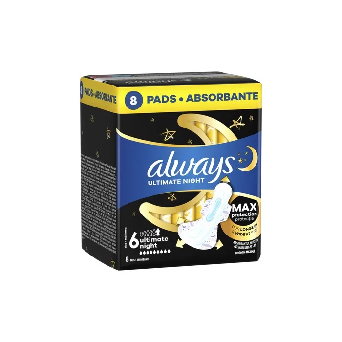 Always Always Maxi Night Plus 8pcs Sanitary Towels