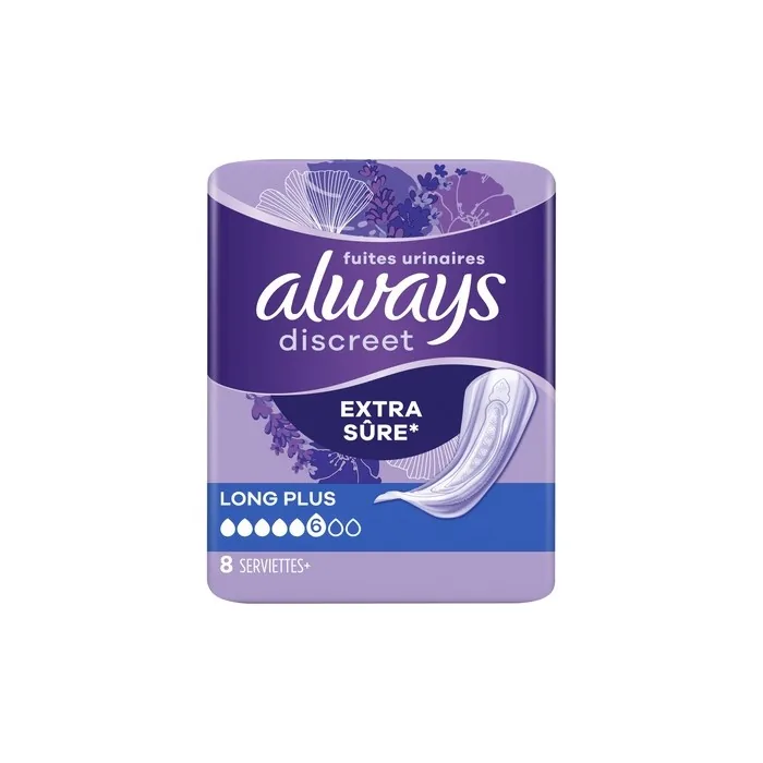 Always Discreet Monthly Pad Long Plus - Feminine Care