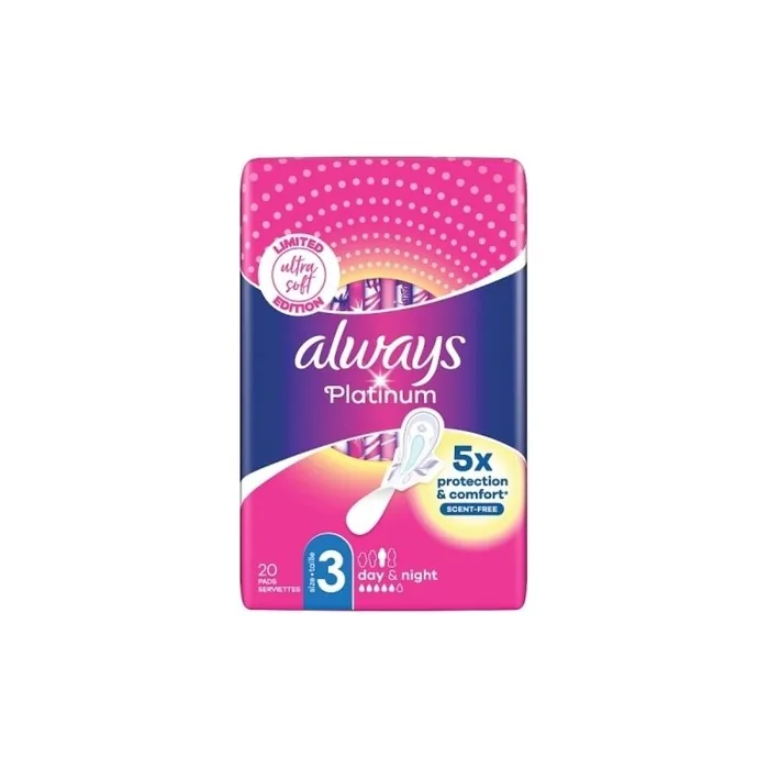 Always Platinum Day & Night Long Sanitary Pads