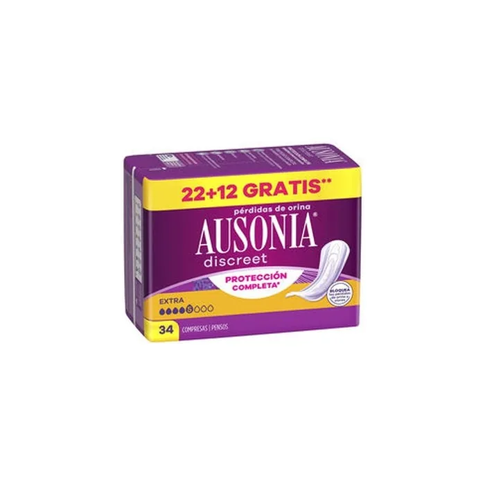 Ausonia Discreet Extra Incontinence Pads 34 Units