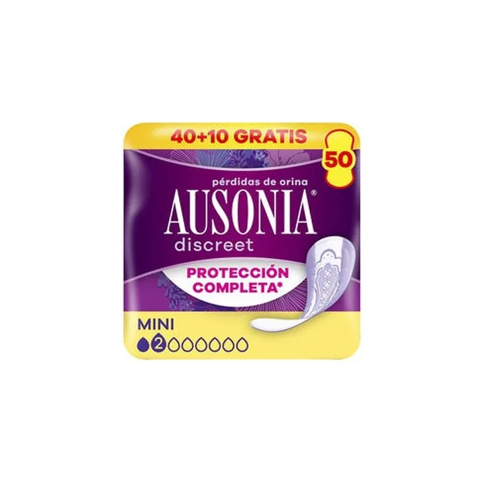 Ausonia Discreet Mini Incontinence Pads 50 Units