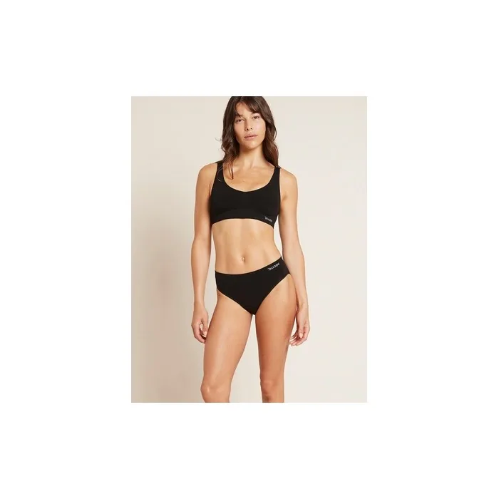 Boody Dames Classic Bikini Slip for Menstruation - Light/Normal Black - Size L