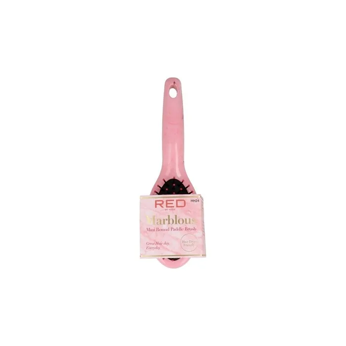 Red Kiss Marblous Mini Round Paddle Brush
