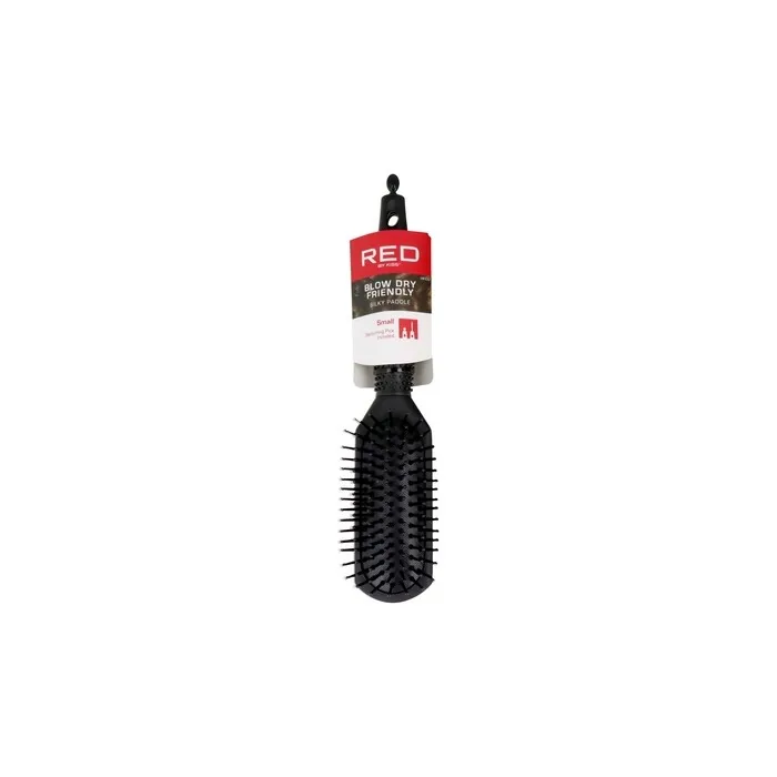 Red Kiss Rubberized Paddle Brush Small Perfect For Styling And Detangling Hair