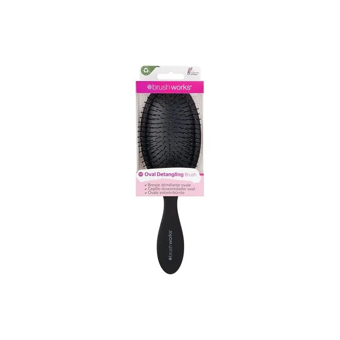 Brushworks Oval Hair Brush Black