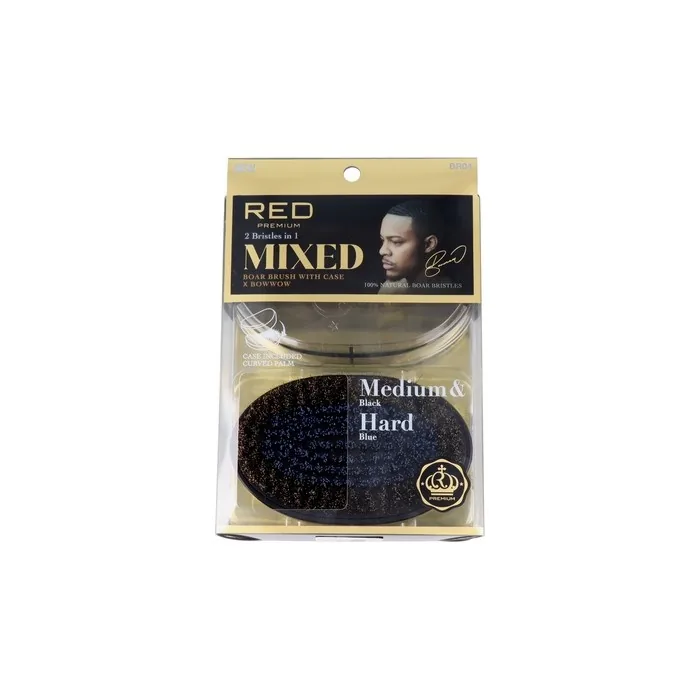 Red Kiss Premium Mixed Palm Boar Brush With Case