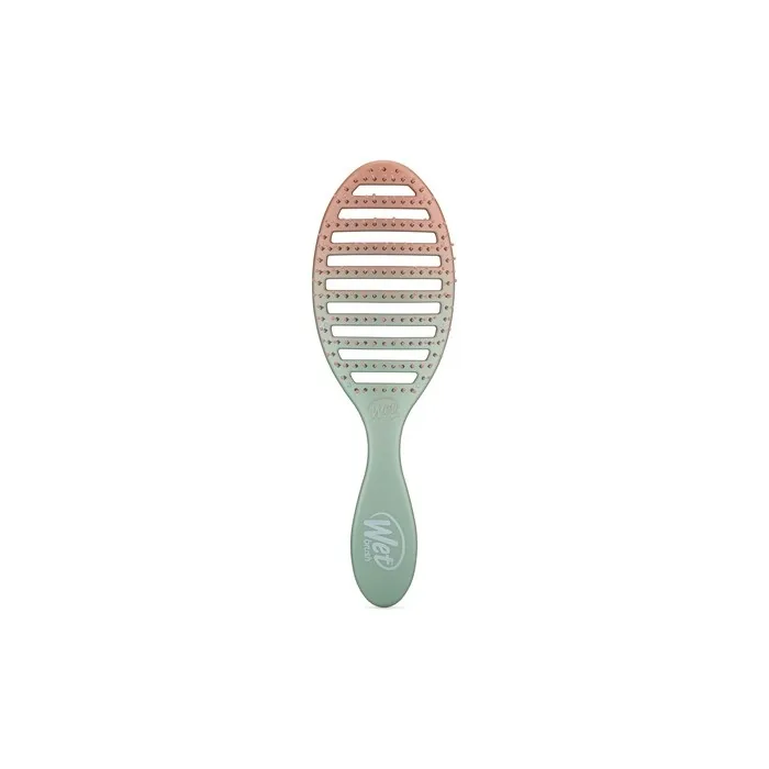Wet Brush Speed Dry Hair Brush Seafoam Coral Feel Good Ombre Vented Design Soft Heatflex Bristles Blow Dry Safe Ergonomic Handle Manages Tangles Painfree Hair Accessories 1 Count