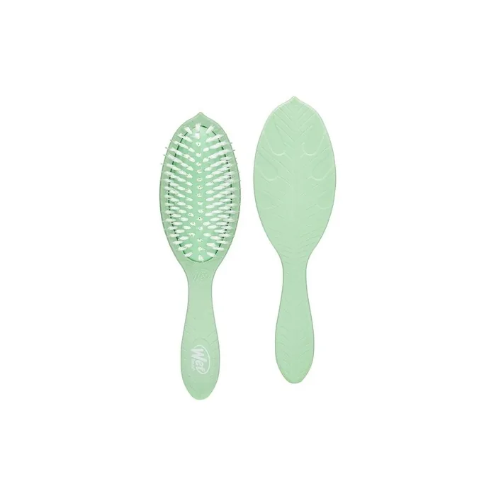 Wet Brush Go Green Oil Infused Shine Brush Tea Tree for Unisex 1 Pc Hair Brush Green Treatment and Shine