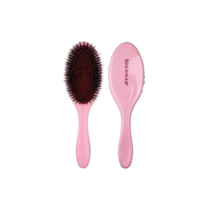 Denman Style & Shine Smoother Hairbrush with Soft Nylon Quill Boar Bristles