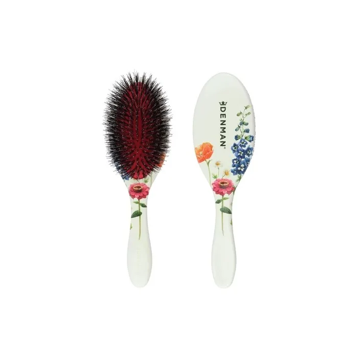 Denman Boar Bristle Hair Brush for Smoothing and Shine Enhancing