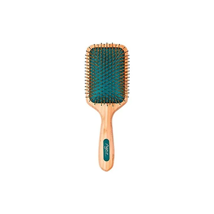 Agave Natural Bamboo Paddle Brush for Unisex Hair