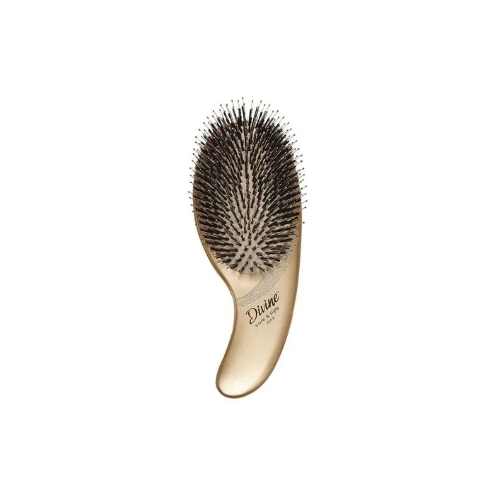 Olivia Garden Divine Care & Style Hair Brush - Paddle with 100% Boar & Nylon Bristles for Daily Care on All Hair Types