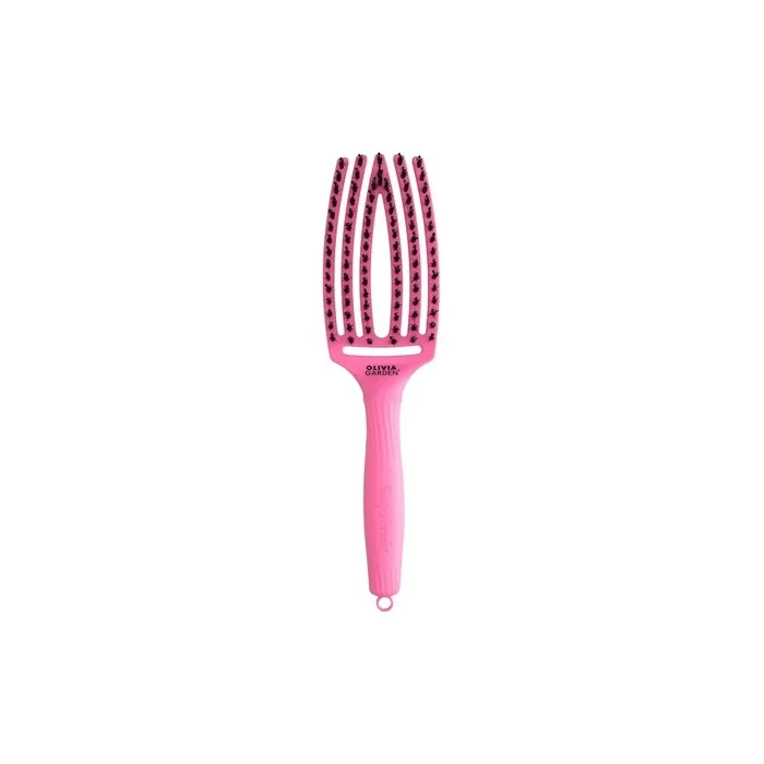 Olivia Garden Finger Brush Dolce Vita Hair Brush Pink Granita