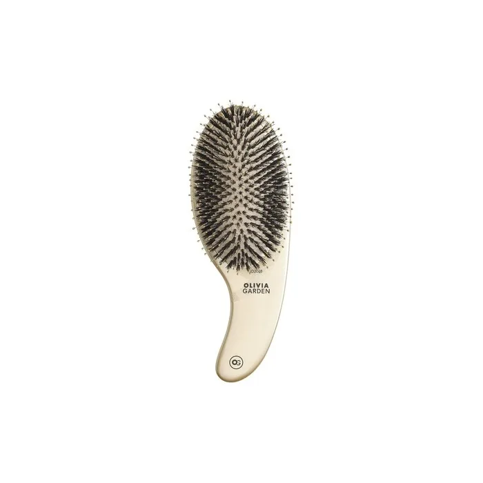Expert Care Curve Boar & Nylon Bristles Gold