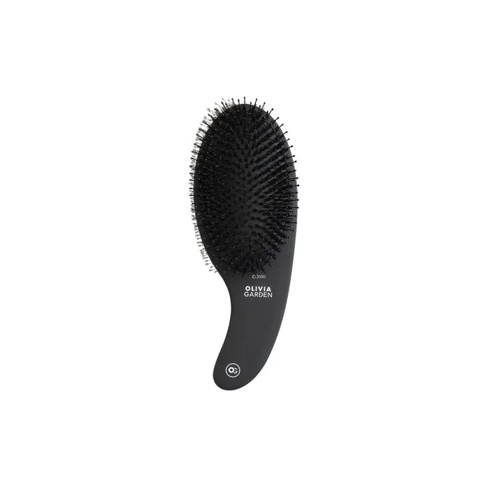 Expert Care Curve Boar & Nylon Bristles Matt Black