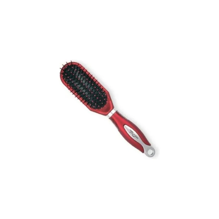 Top Choice Slim Brush Silver/Burgundy