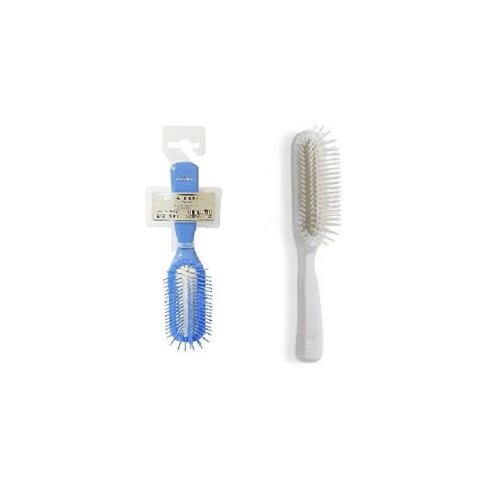 Acca Kappa Pneumatic Brush 12 AX6360 Plastic Teeth Thin Plastic Compatible for Hair