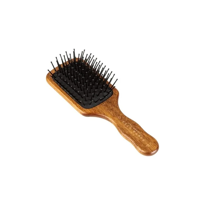 Acca Kappa Pneumatic Kotibe Wood Paddle Brush with Boar Bristles Travel Size