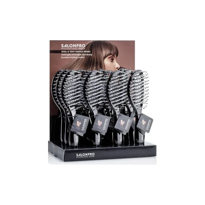 Xanitalia Pro Xan Pro Salon Pro Oval & Vent Paddle Brush X12