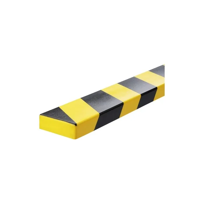 Durable Flat Protection Profile S20 Yellow/Black Self-Adhesive 1m