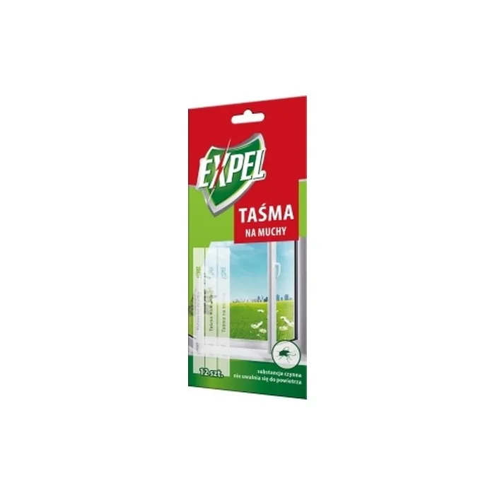 Expel Fly Tape A12 - Effective Insect Trap for Windows (12 Units)