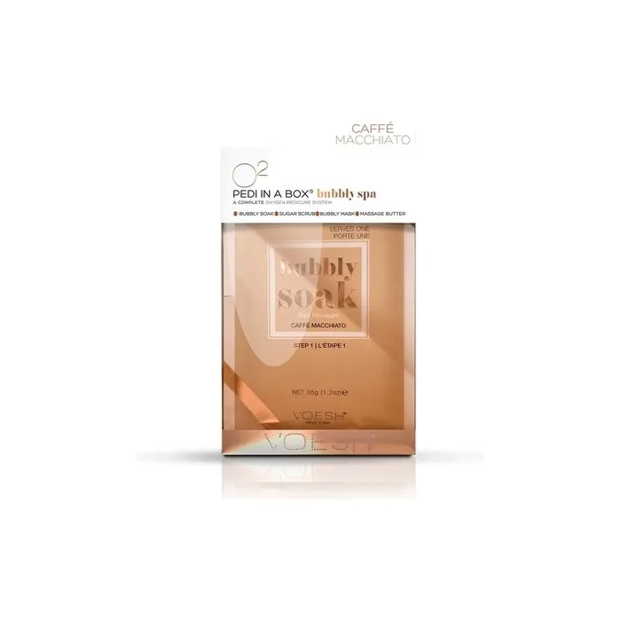 Voesh O2 Pedi In A Box Bubbly Soak Spa Caffe Macchiato