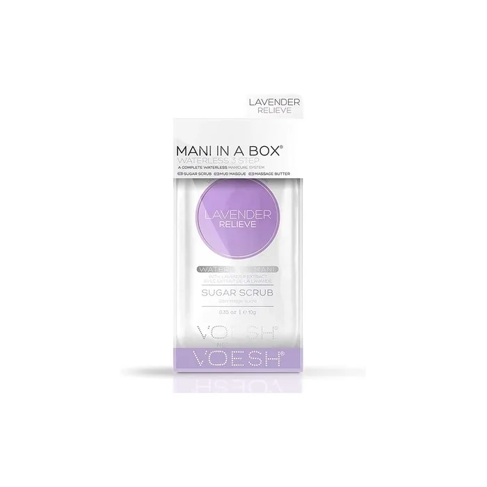 Voesh Mani In A Box Waterless 3 Step Lavender Relieve