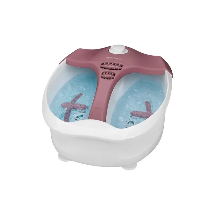 ProfiCare PC-FM 3027 Heated Foot Massager with Intense Whirlpool Effect 4-Step Switch for Use with or without Water White-Red