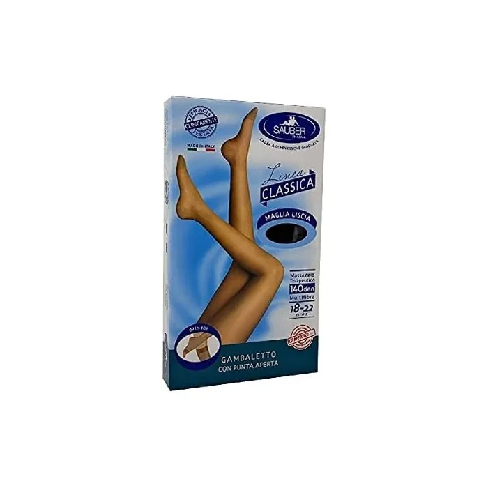 Linea Charme 140d Open Toe Thigh Highs Neutral Size 4 Clean
