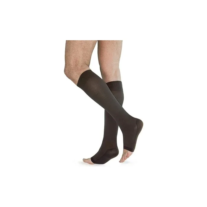 Solidea Relax Unisex 70 Open Toe Compression Socks Black 4XL