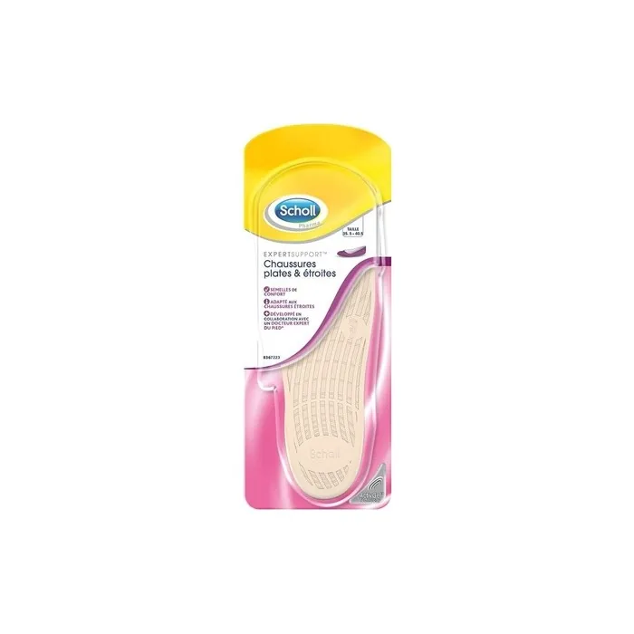 Scholl Expert Support Insoles for Flat and Narrow Shoes 35.5-40.5