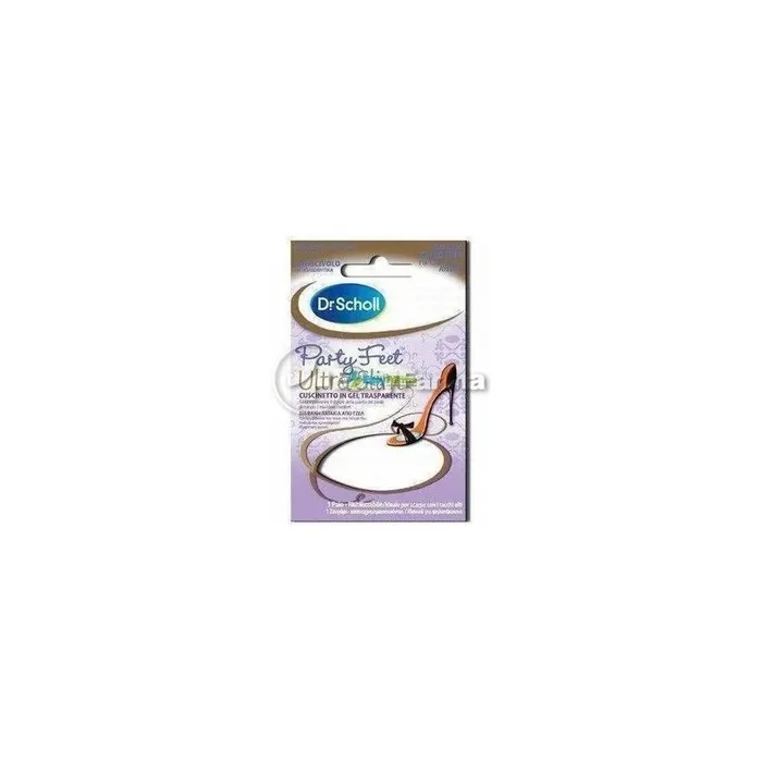 Dr Scholl Party Feet Ultra Slim Gel Cushions Transparent 1 Pair