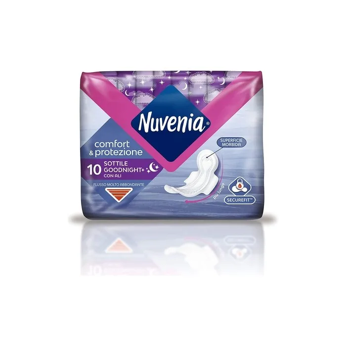 Nuvenia SecureFit Thin Night Pads with Wings