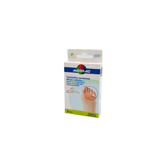 Pietrasanta Pharma Master Aid Foot Care Hammer Toe Correction Cushion Size Small 55x16x18 Mm 2 Pieces