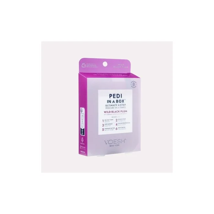 Voesh Pedi In A Box Ultimate 6 Step Wild Black Plum