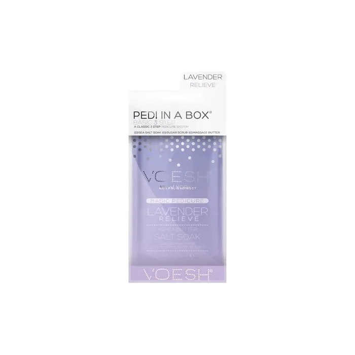 Voesh Pedi In A Box Basic 3 Step Lavender Relief 35g 20g 15.5g