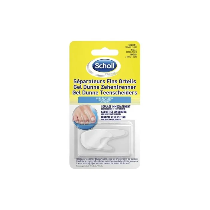 Scholl Set of 3 Fine Toe Separators - Pack of 3