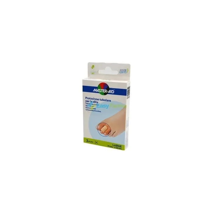 Pietrasanta Pharma Master Aid Foot Care Tubular Protection For Toes And Fingers 2 Protections 75x25 Mm Large Size