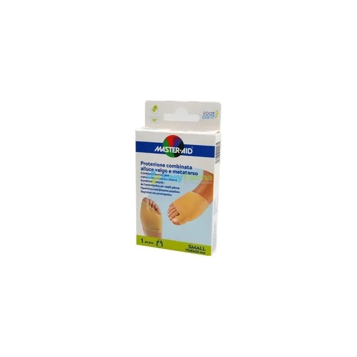 Pietrasanta Pharma Master Aid Foot Care Combined Protection For Hallux Valgus And Metatarsus Small 75x82x10 Mm