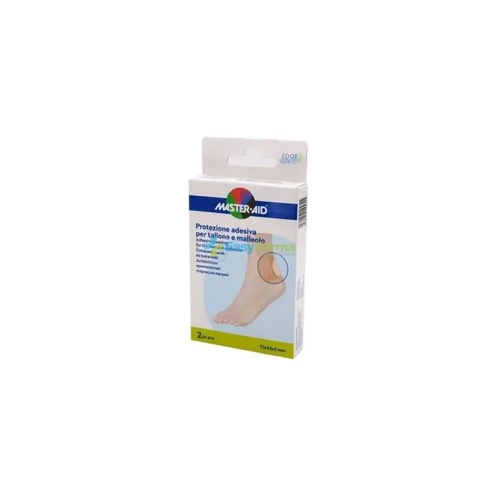 Pietrasanta Pharma Master Aid Foot Care Adhesive Protection For Heel And Ankle 72x43x3 Mm 2 Pieces