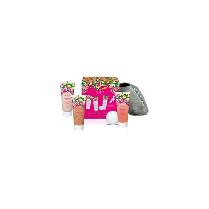 Baïja Foot Care Set - 1 Exfoliating 30ml + 1 Mask 30ml + 1 Pair of Socks + 1 Cooling Gel 30ml