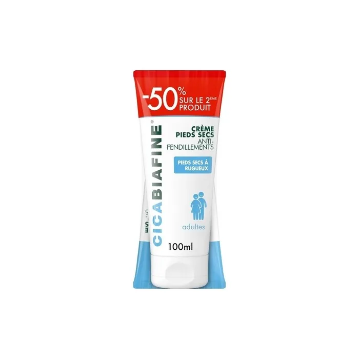 Cicabiafine Anti-Chapping Dry Feet Cream 100ml - Pack of 2
