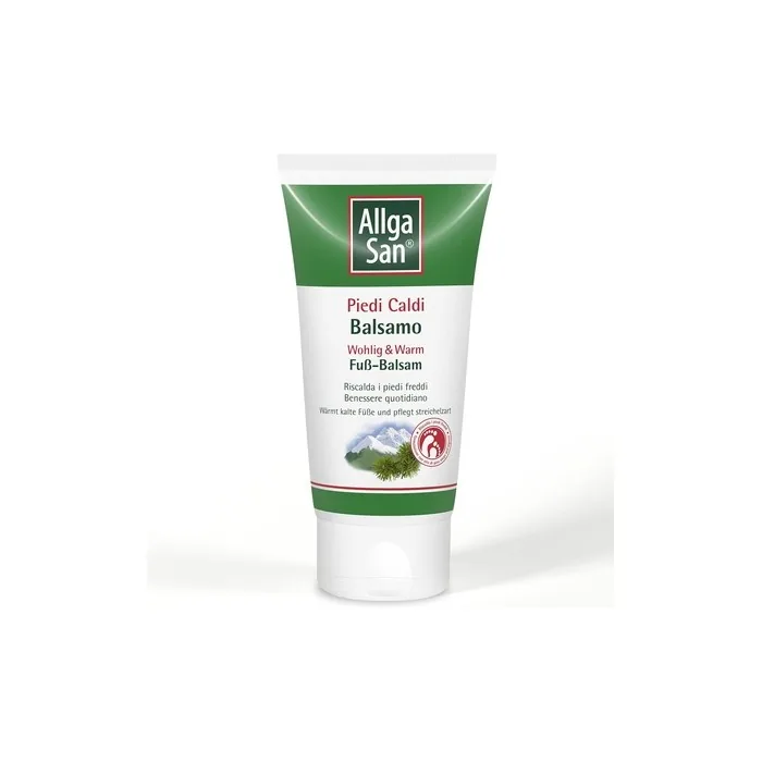 Allga San Warm Foot Balm 75ml Moisturizing with Mugo Pine Oil, Ginger, and Gentian