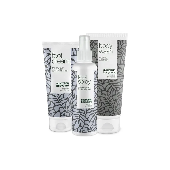 Foot Care Kit with Tea Tree Oil: Body Wash, Cream & Spray - Soothing Relief