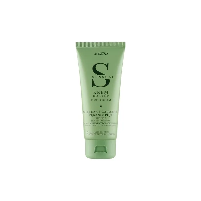 Joanna Sensual Foot Cream for Women with Urea, Hemp, and Panthenol 100g