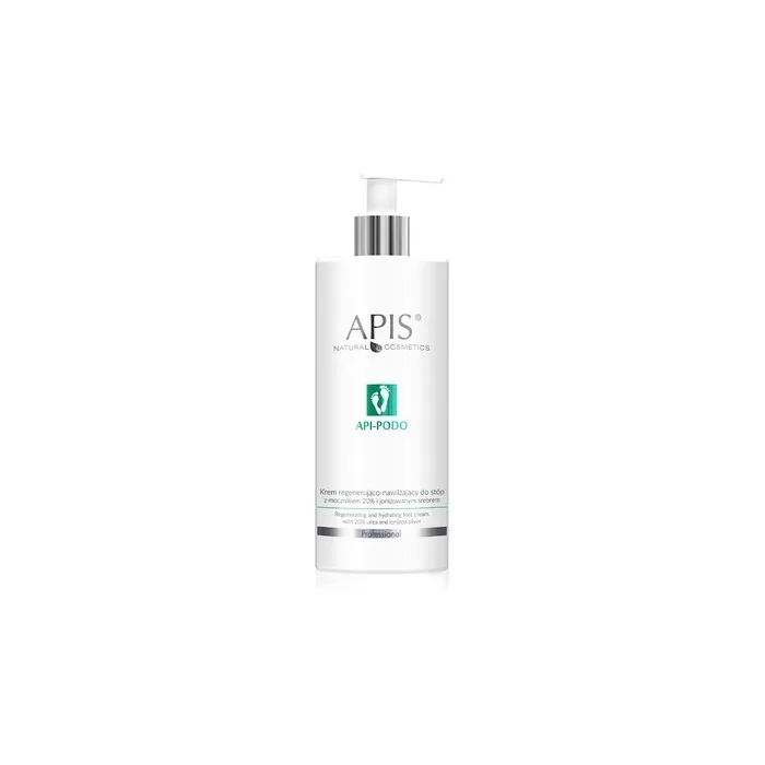 Api-Podo Regenerating And Moisturizing Foot Cream With 20% Urea And Ionized Silver 500ml